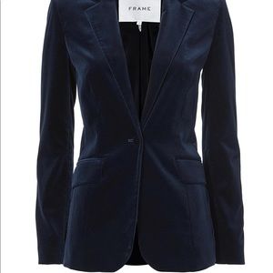 Velvet Navy Frame Blazer